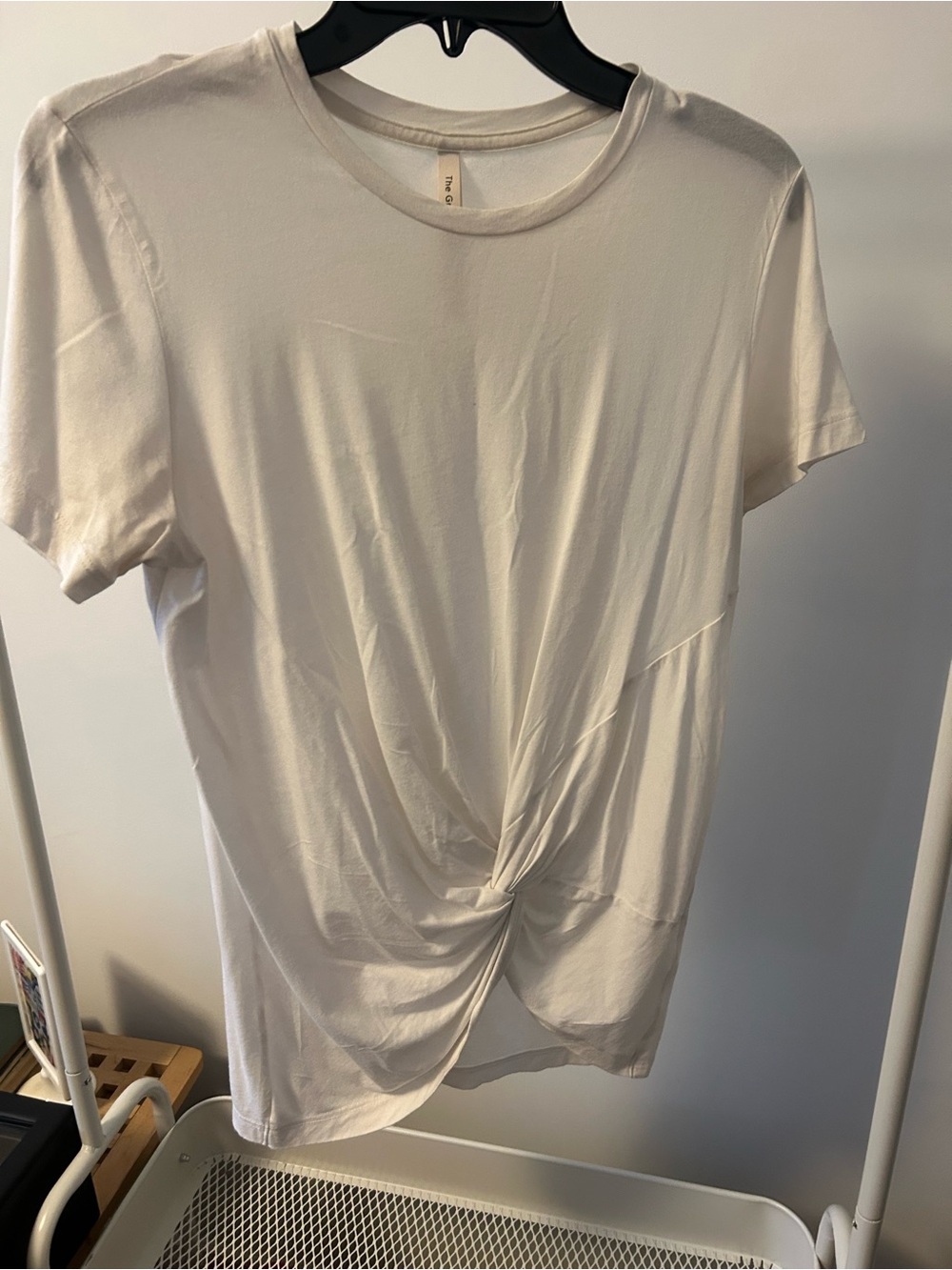Babaton ruched detail tee- size small.